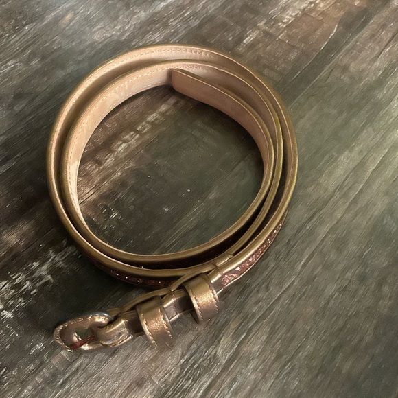 Michael Kors, bronze, metallic and glittery belt size large - Picture 6 of 6